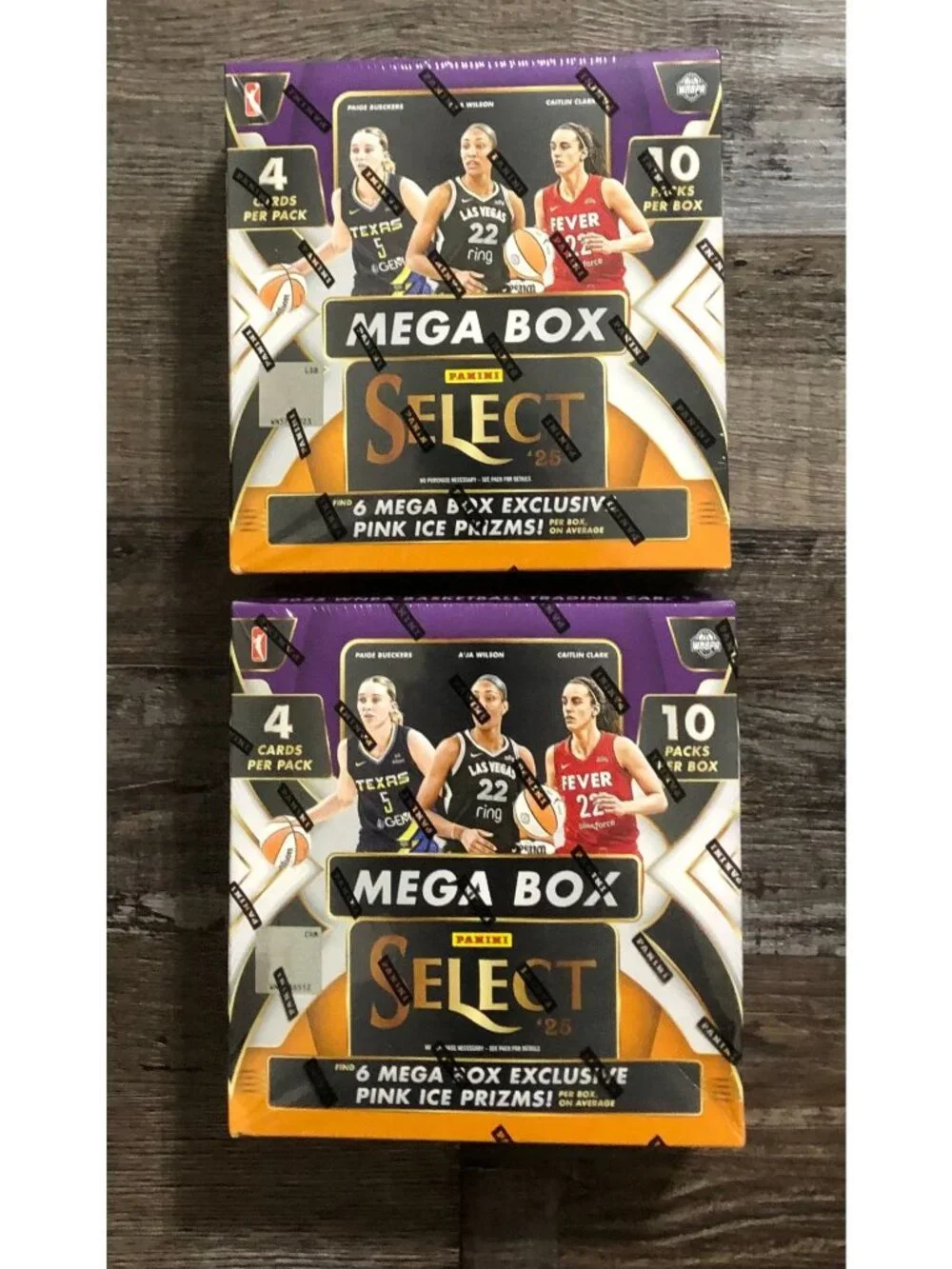 Panini 2025 Select WNBA Basketball Mega Box LOT of 2 Sealed